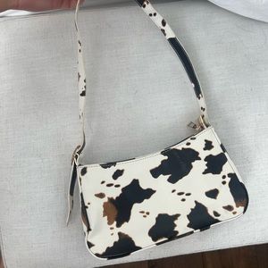 Cow Print Shoulder Bag